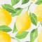 Tissu en coton à motif de citron de Loops & Threads